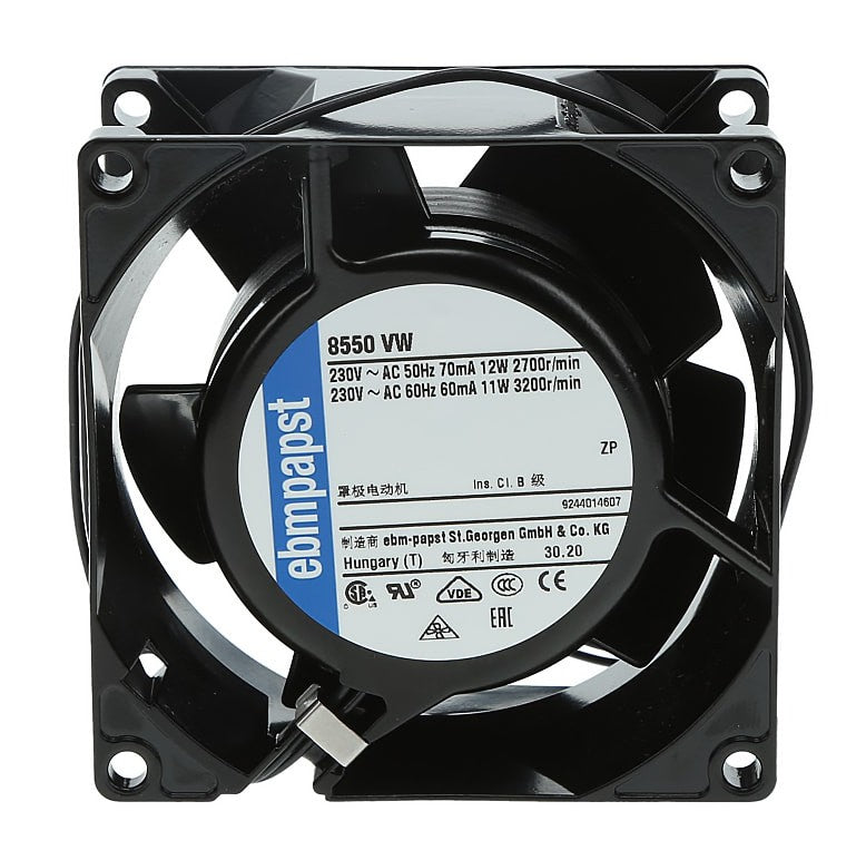 Ebmpapst 8550VW 230V 70/60mA 11/12W 2wires Cooling Fan Ebmpapst 8550VW 230V 70/60mA 11/12W 2wires Cooling Fan